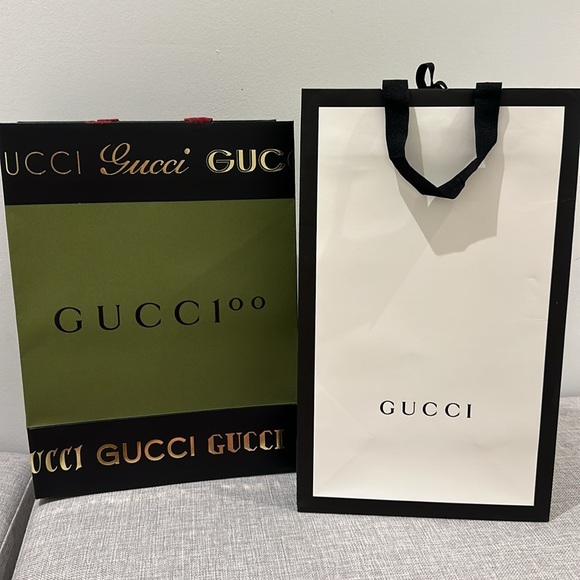 GUCCI SHOPPING BAGS. ( 2). - Picture 4 of 10